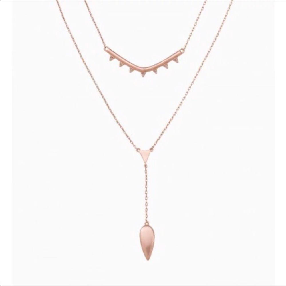 Stella & Dot Rose Gold Necklace